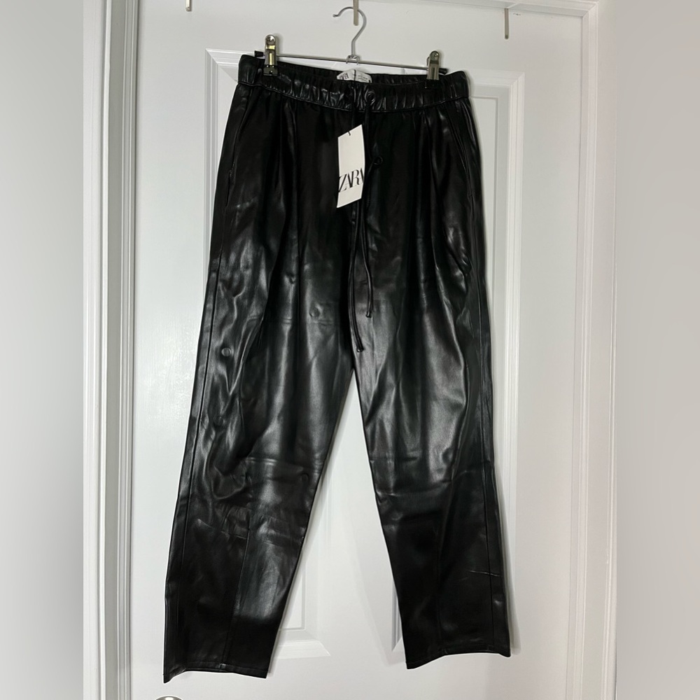 Zara leather pants